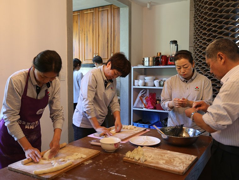 The Whole Family Makes Dumplings Together